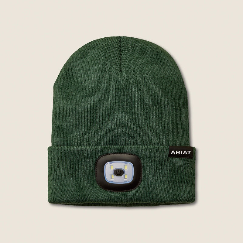 Ariat® Rebar Headlight Beanie Dark Green 10079886