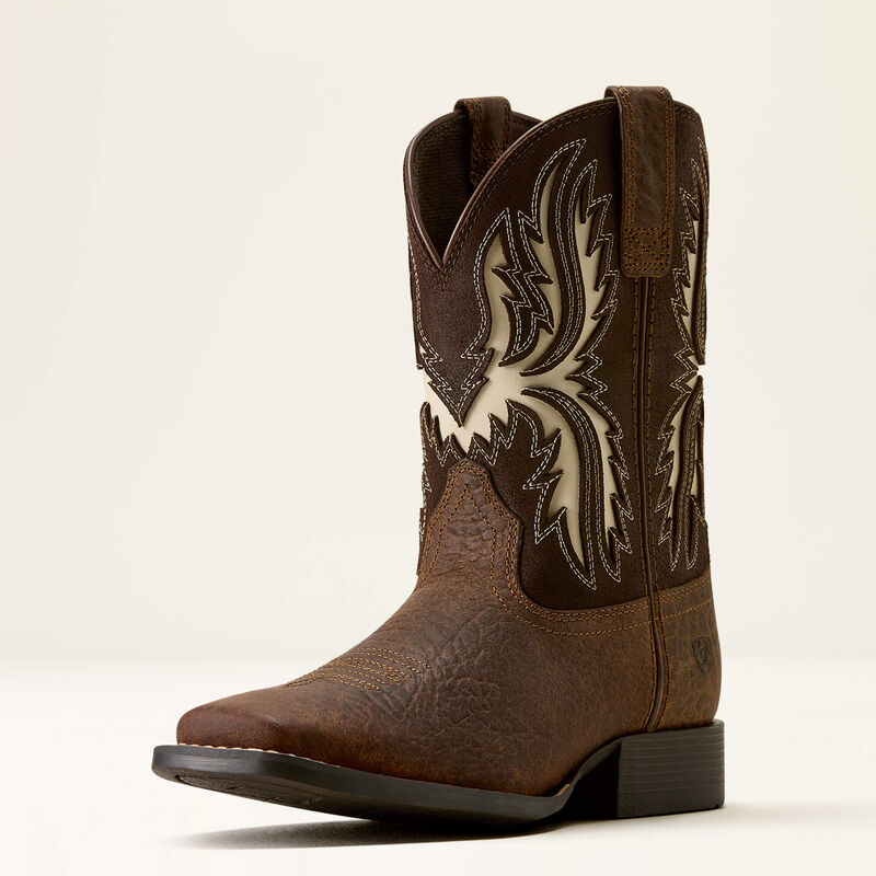 Ariat® Kid's Driftwood Wide Square Toe Western Boot 10080273