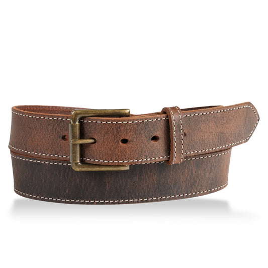 Gingerich Leather® Men's Belt Distressed Brown 1024-45