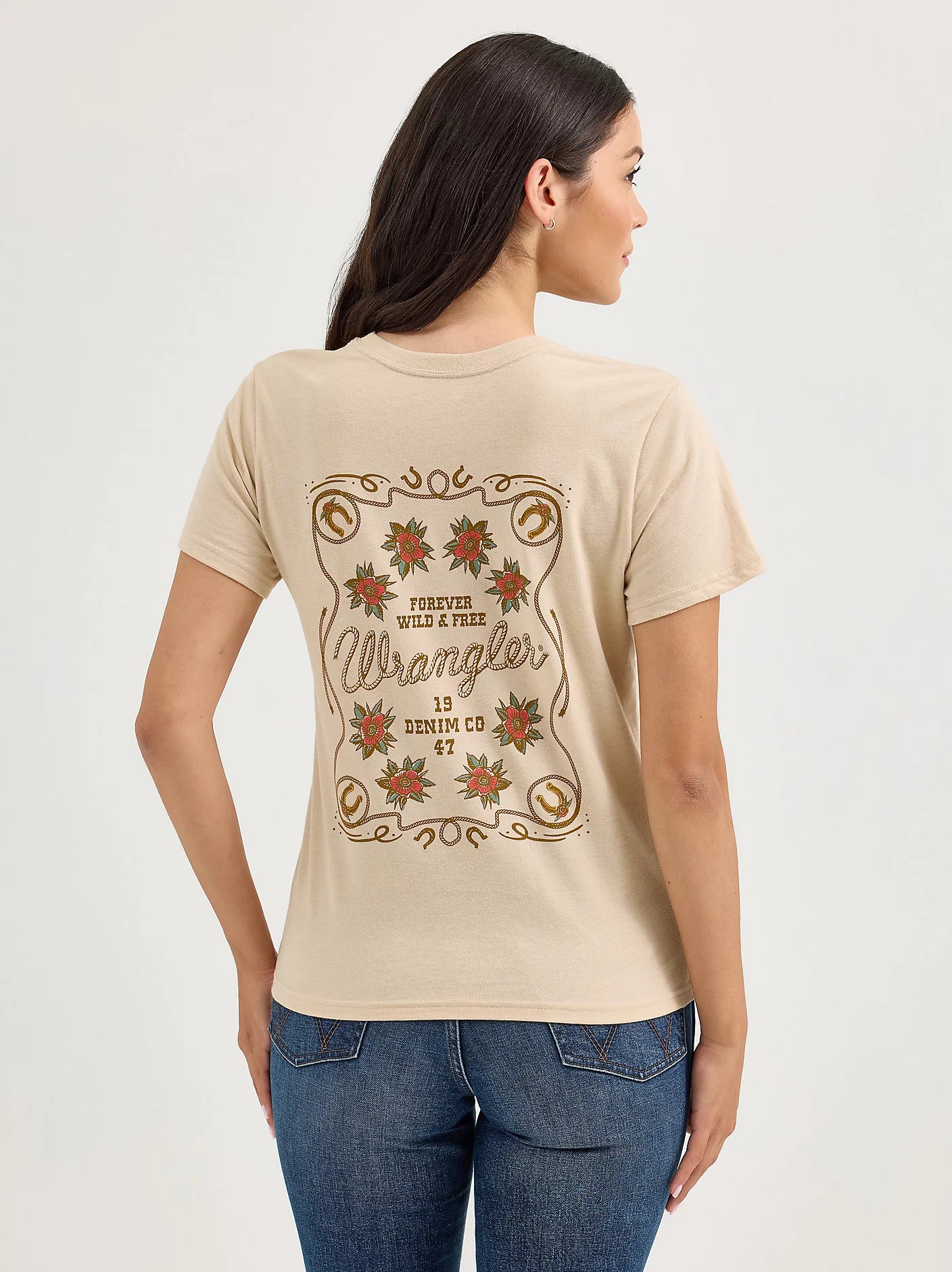 Wrangler® Women's Western Back Graphic Reg Fit Tee 112365137