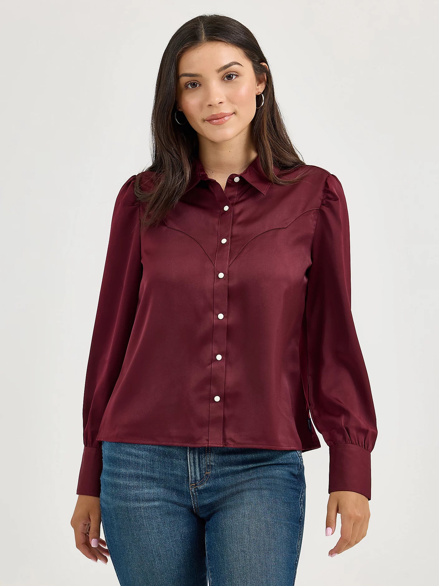 Wrangler® Women's Satin Rodeo Blouse 112367388