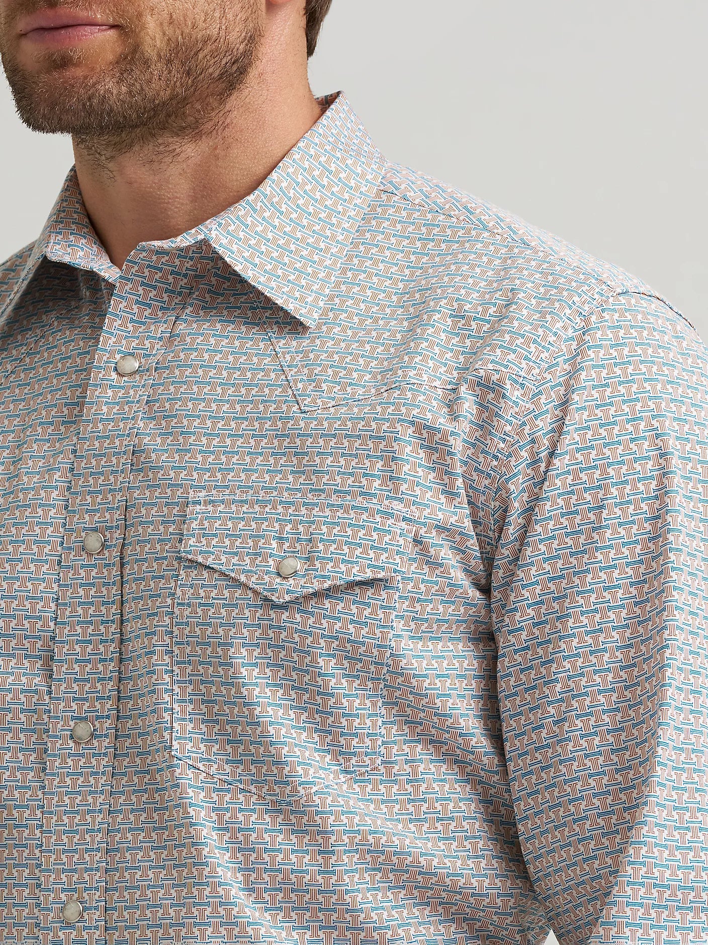 Wrangler® Men's 20X® Competition Advanced Comfort Long Sleeve Two Pocket Western Snap Shirt 112367939