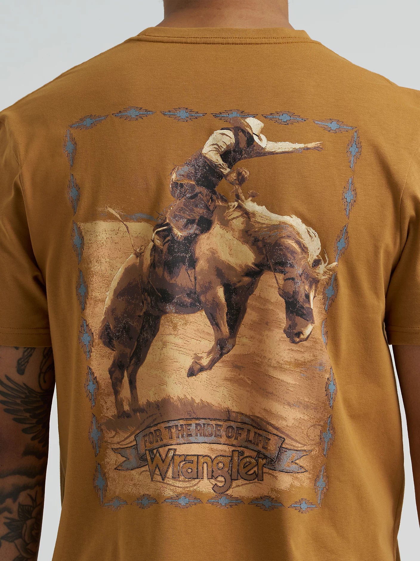 Wrangler® Men's Bucking Cowboy Back Graphic T-Shirt 112368739