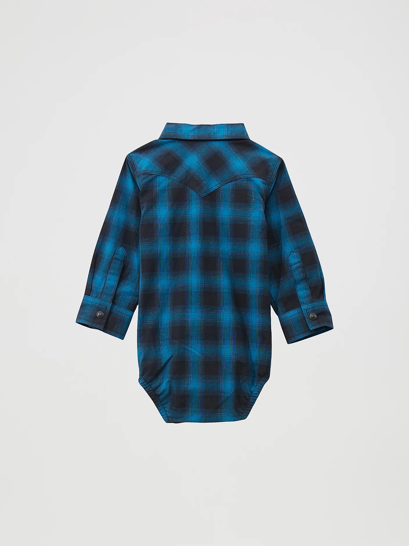 Wrangler® Baby Boy's Long Sleeve Western Snap Onsie 112369513