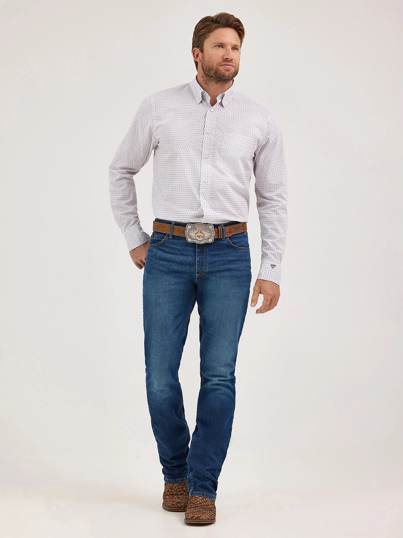 Wrangler® Men's Cody Johnson One Pocket Button Down Shirt 112369549
