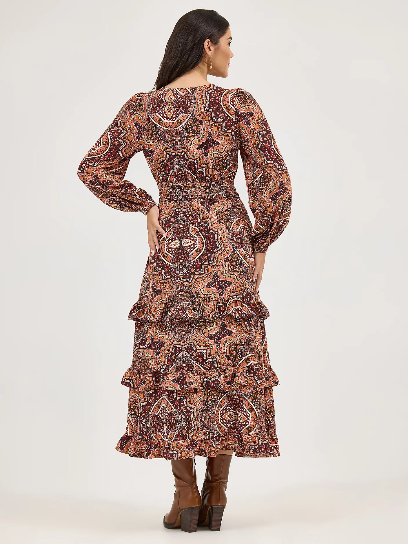 Wrangler® Women's Ruffle Accent Maxi Dress 112371767