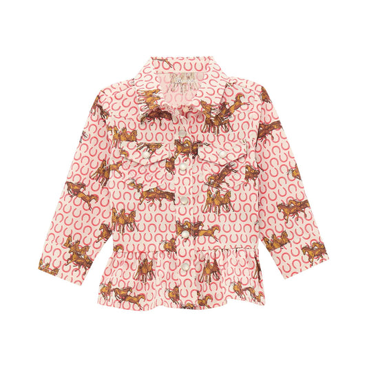 Wrangler® Baby Girl Snap Shirt White 112371918