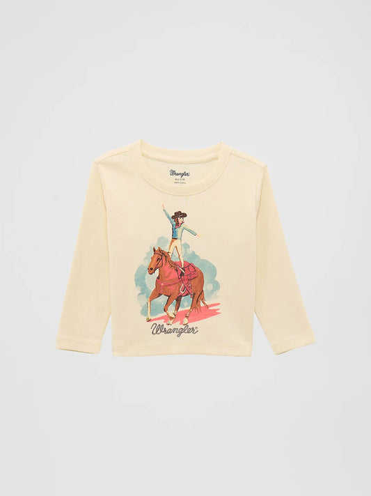Wrangler® Little Girl's Western Graphic Long Sleeve Tee 112371936