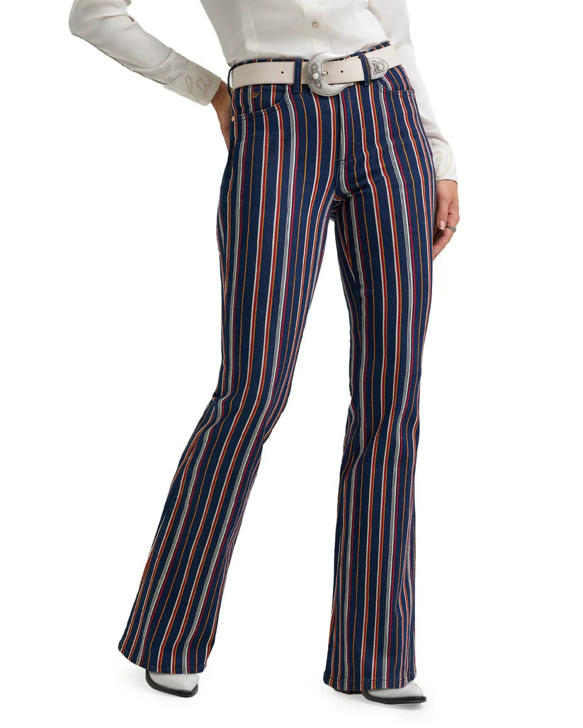 Wrangler® Women's X Lainey Wilson Striped Flare Pant - Striped 112372320