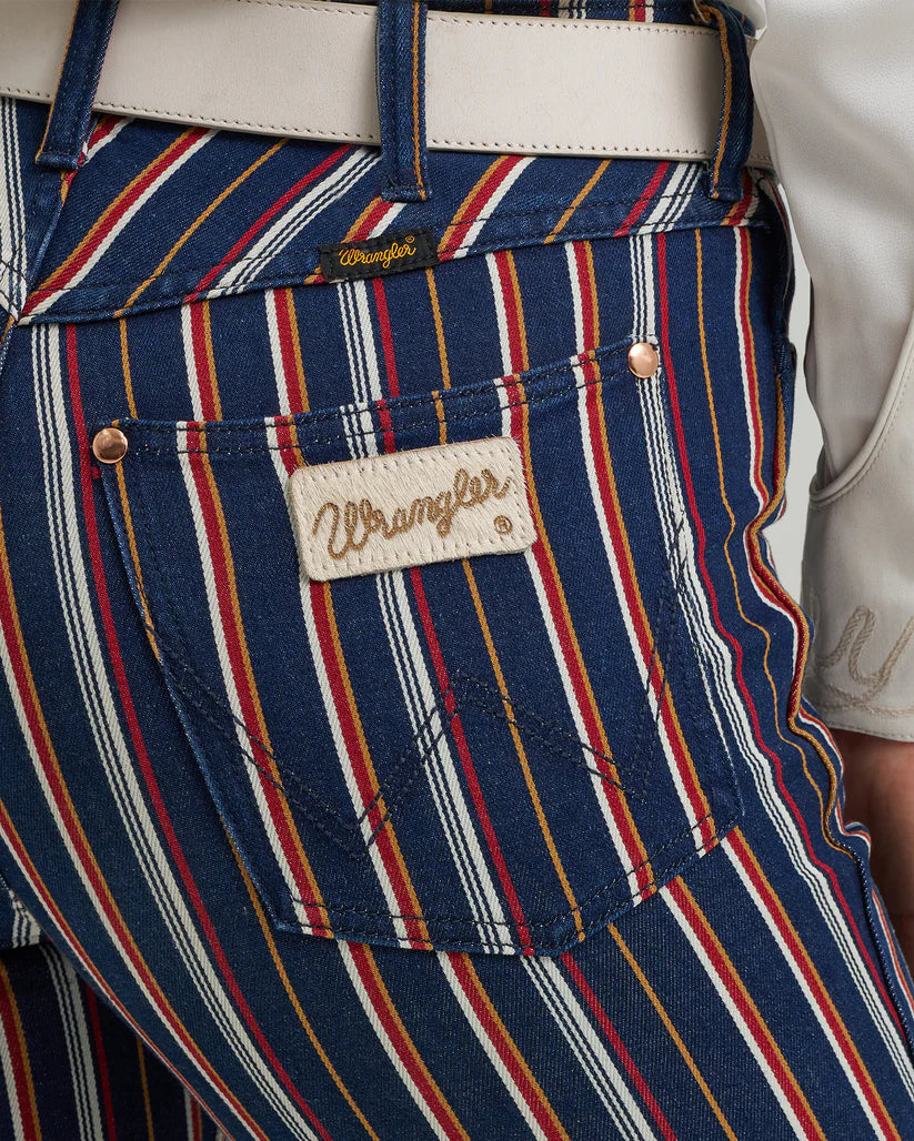 Wrangler® Women's X Lainey Wilson Striped Flare Pant - Striped 112372320