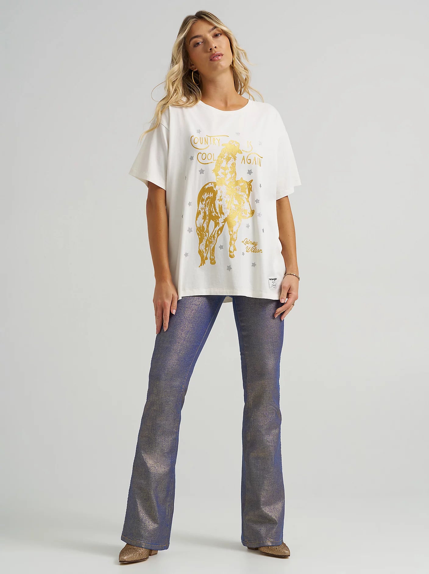Wrangler® x Lainey Wilson Glitter Flare Jean 112373925