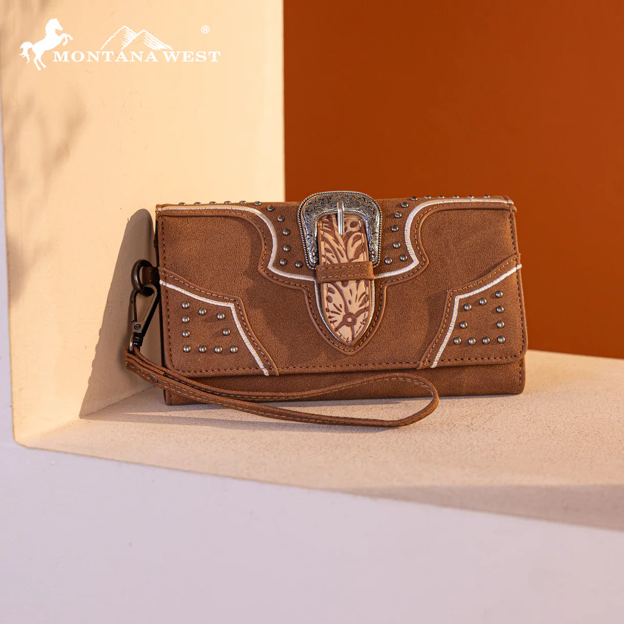 Montana West® Buckle Collection Wallet Brown MW1282-W018BR