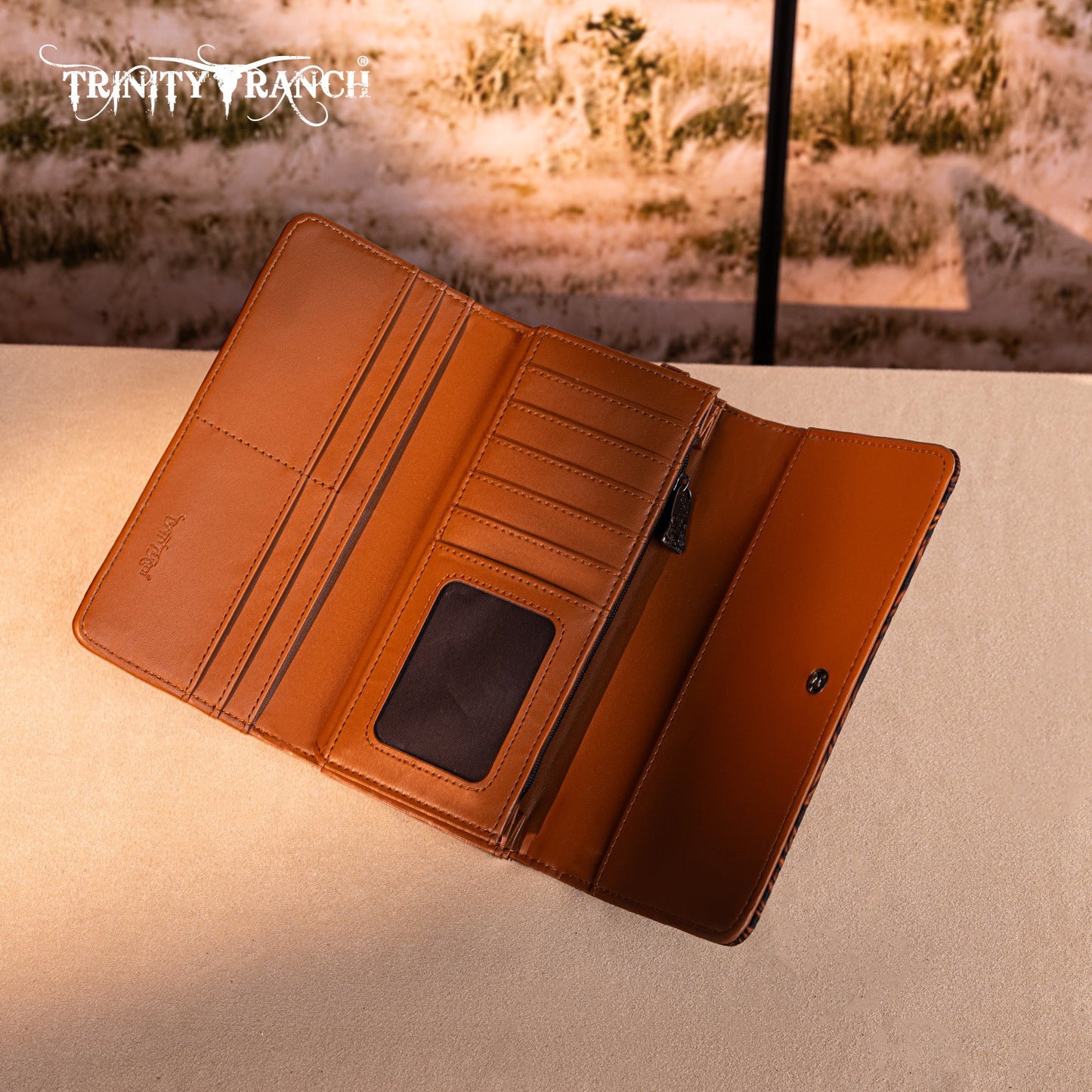 Trinity Ranch® Concho Collection Wallet Brown TR192-W002BR