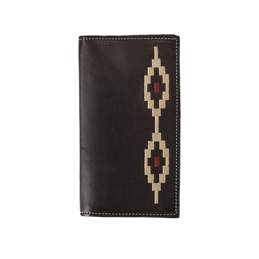 3D® Rodeo Wallet Southwest Lacing Brown Leather D250008102