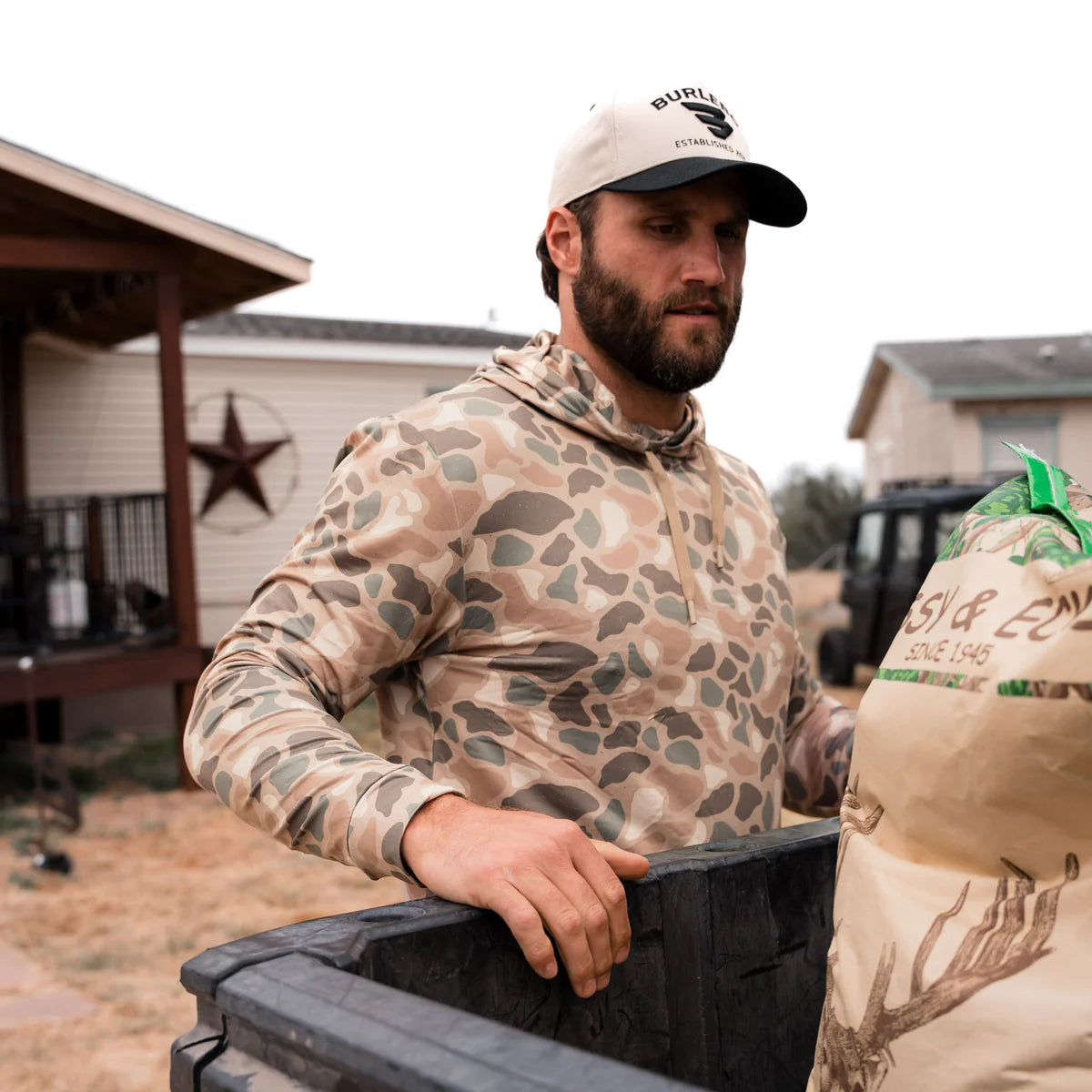 Burlebo® Men's Performance Hoodie - Pintail Camo PH-PTC