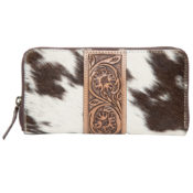 The Design Edge® Tooling Leather Cowhide Zippered Wallet – Salta AW-21