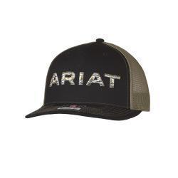 Ariat® Men's Cap Embroidered Logo Black Green A300086395