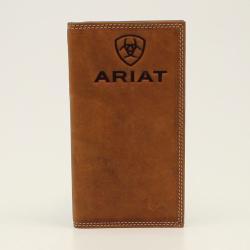 Ariat® Rodeo Wallet Embossed Logo Medium Brown A3548044