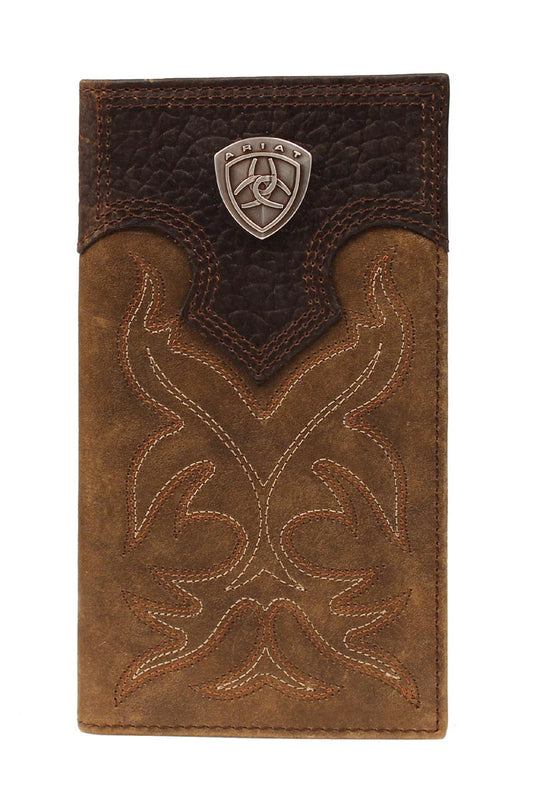 Ariat® Men's Distressed Brown Leather Rodeo Wallet A3510844