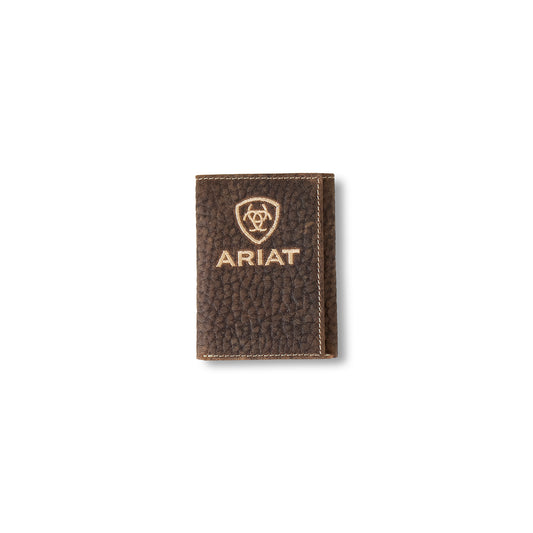 Ariat® Trifold Wallet Bull Hide Brown A3556102