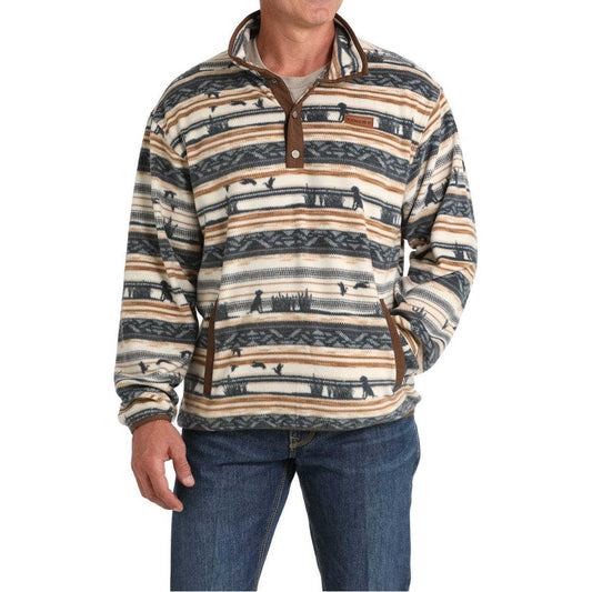 Cinch® Men's Polar Cream Fleece Pullover MWK1514022