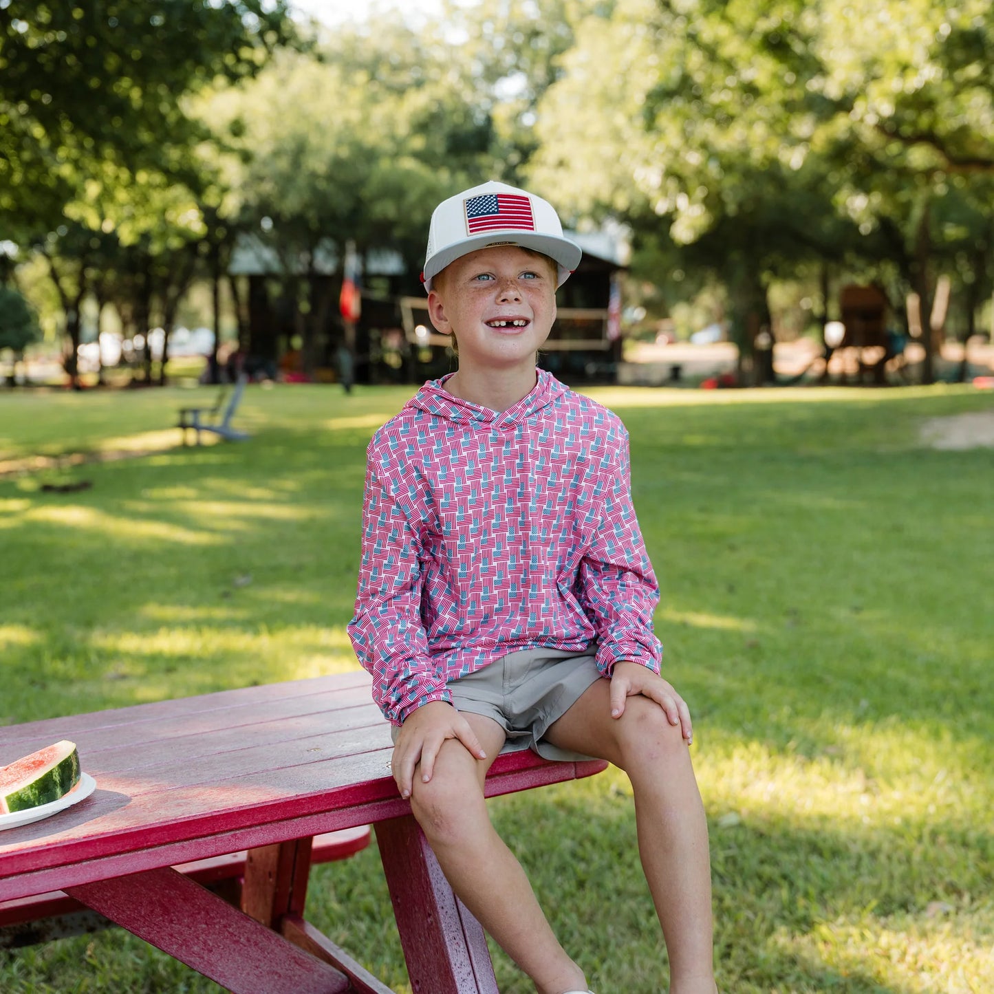 Burlebo® Youth Performance Ballcap Old Glory Y-PC-OGLORY