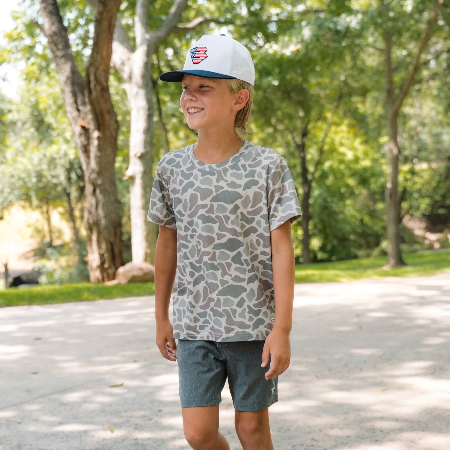 Burlebo® Youth Go-To Tee Classic Deer Camo Y-GTT-CDC