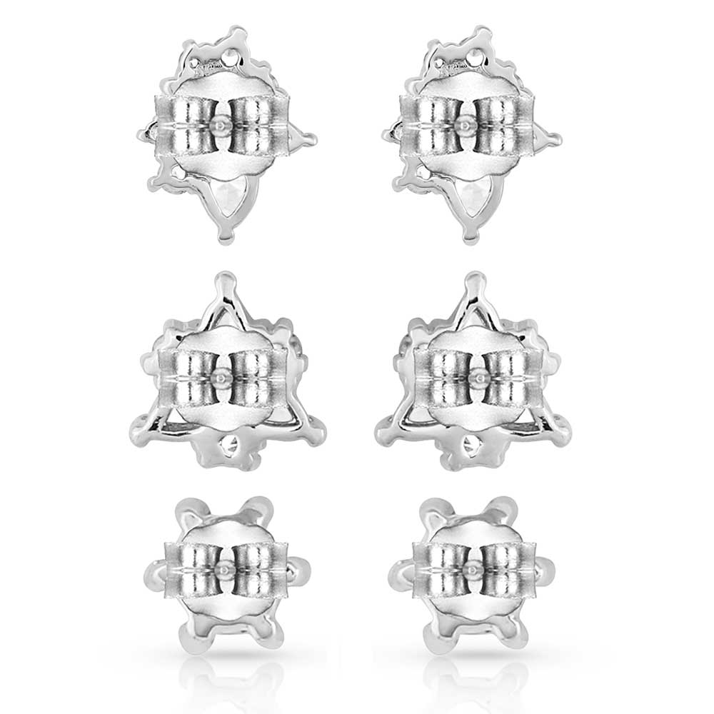 Montana Silversmiths® Triple Play Crystal Post Earrings ER5324