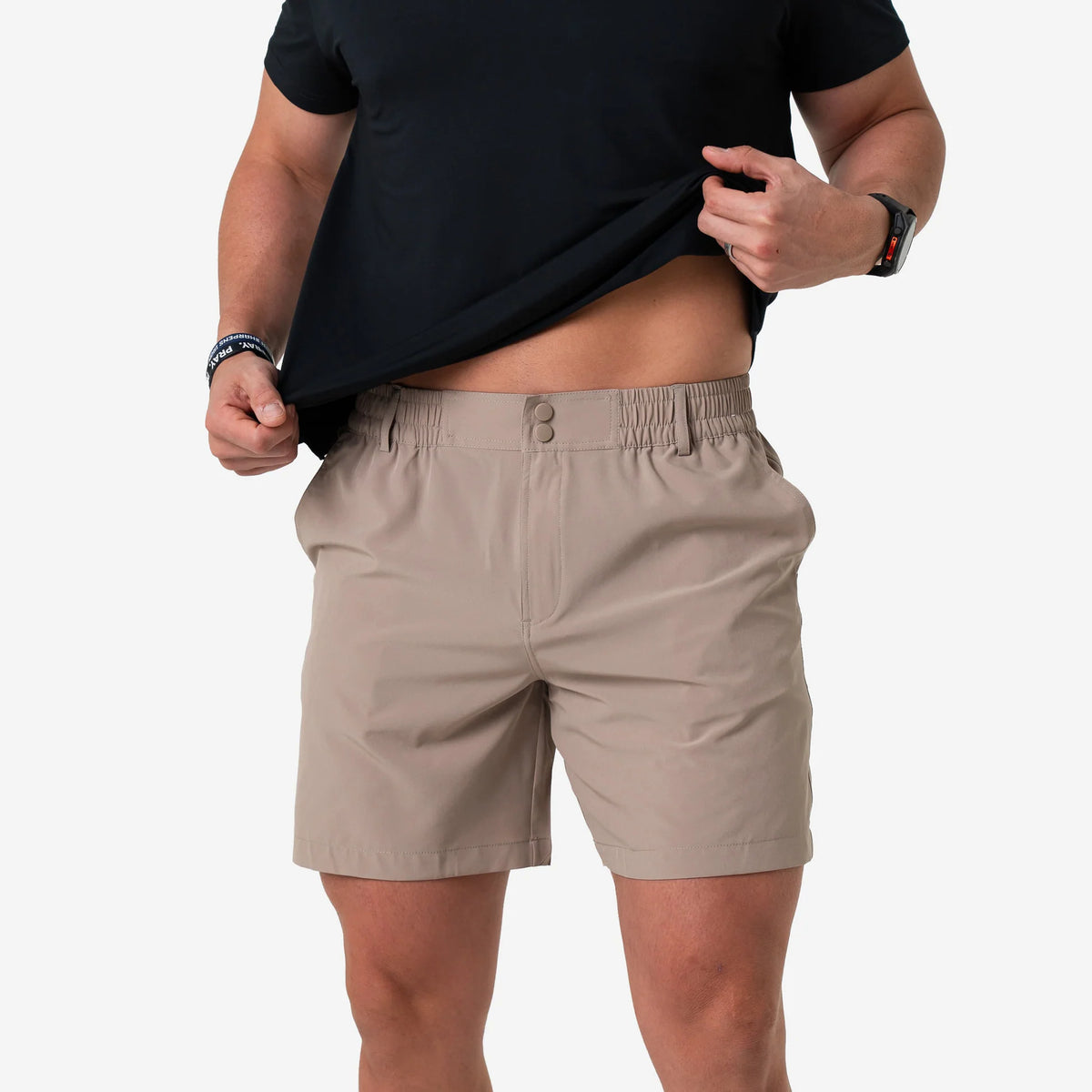 Burlebo® Men's Everyday Short - Cobblestone Khaki - Duck Hunt Pocket ES-CK-DKH