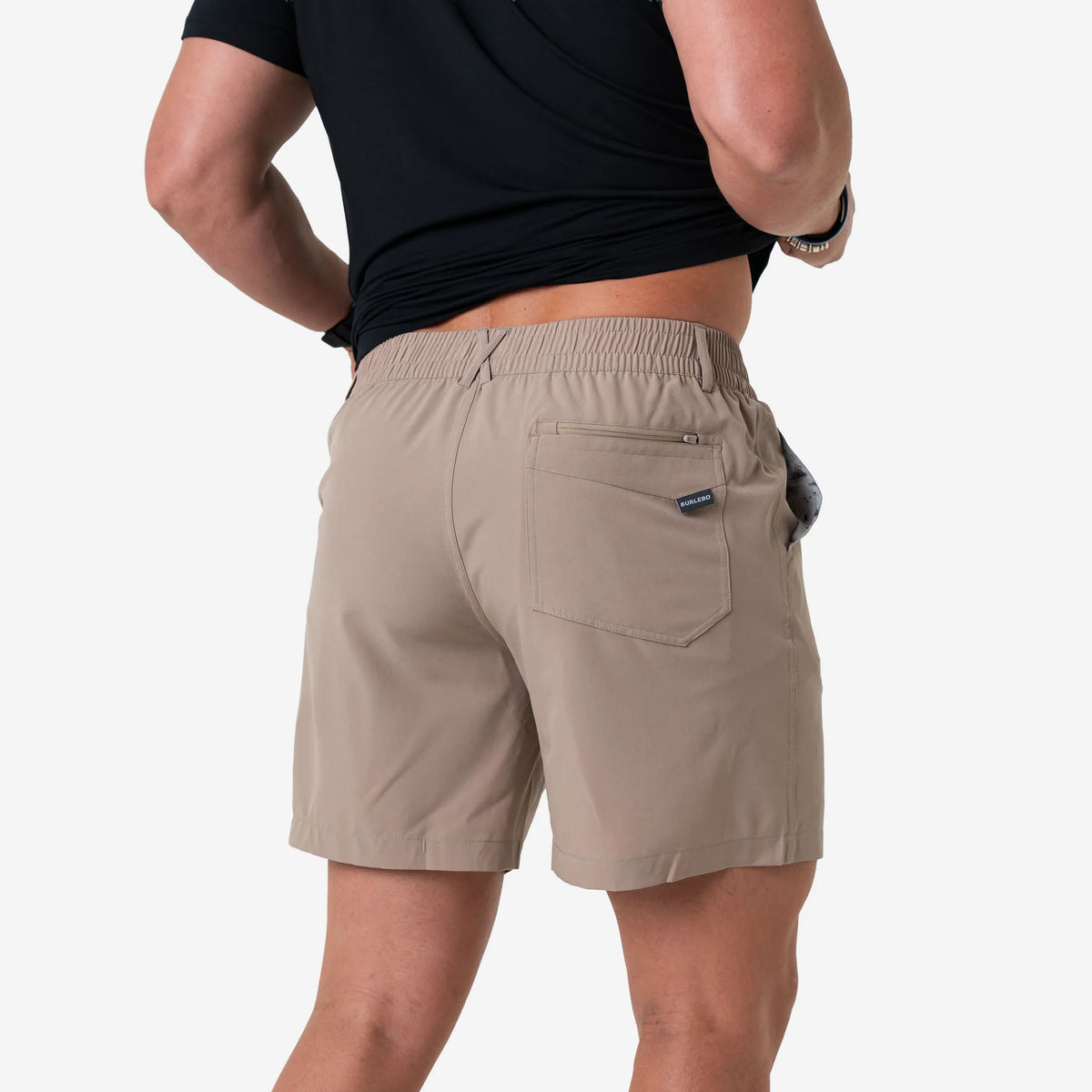 Burlebo® Men's Everyday Short - Cobblestone Khaki - Duck Hunt Pocket ES-CK-DKH
