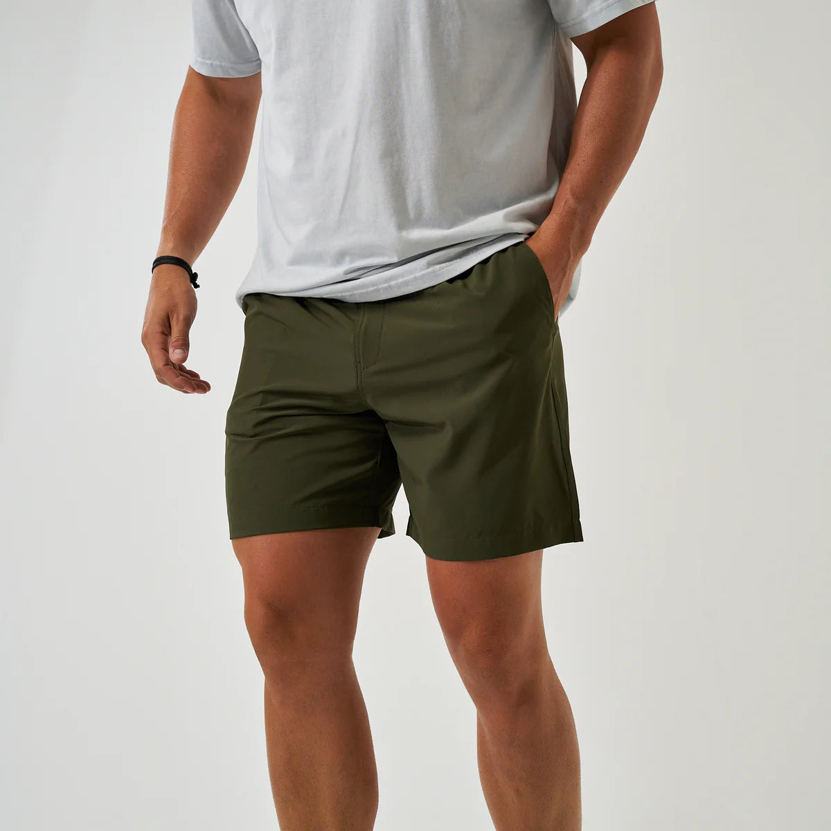 Burlebo® Men's Everyday Short - Mallard Green - Ducks And Dogs Pocket ES-MG-DAD