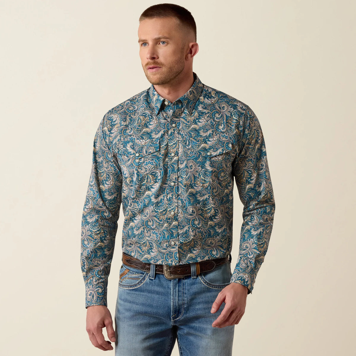 Ariat® Men's Cedric Classic Fit Snap Shirt 10079534