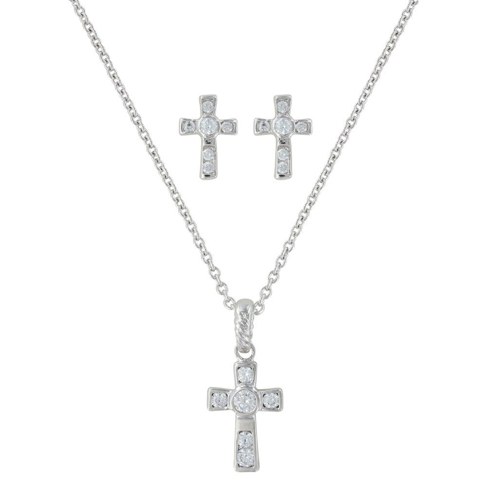 Montana Silversmiths® A Mark of Faith Cross Jewelry Set JS3051
