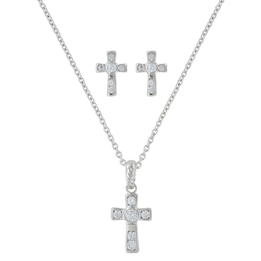 Montana Silversmiths® A Mark of Faith Cross Jewelry Set JS3051