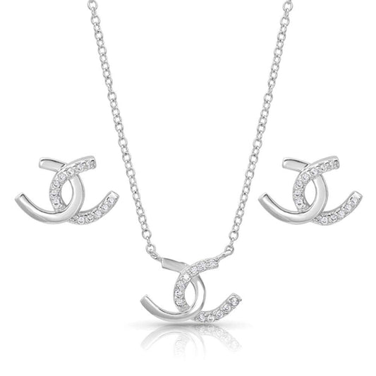 Montana Silversmiths® Horseshoe Happiness Jewelry Set JS4505