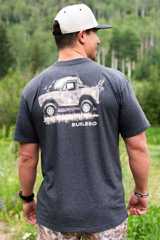 Burlebo® Men's Loaded Down Bronco Heather Black LDB-SS-HB