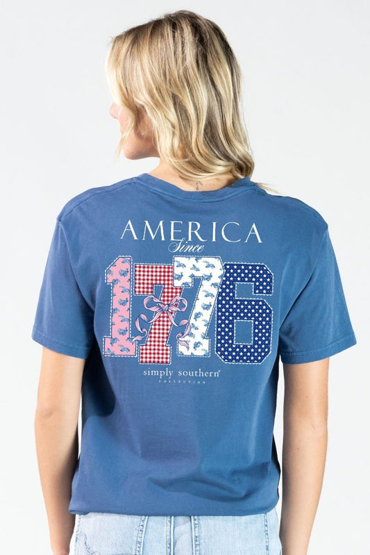 Simply Southern® Women's Short Sleeve T-Shirt MINWASH-AMERICA