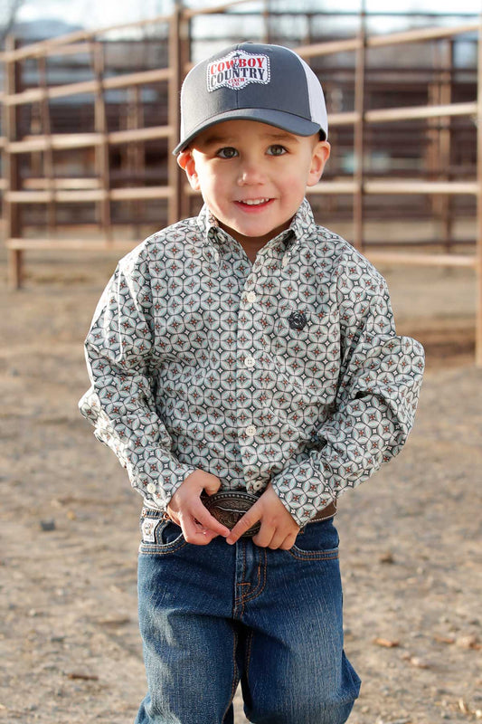 Cinch® Toddler Boy's Printed Long Sleeve Shirt MTW7061405
