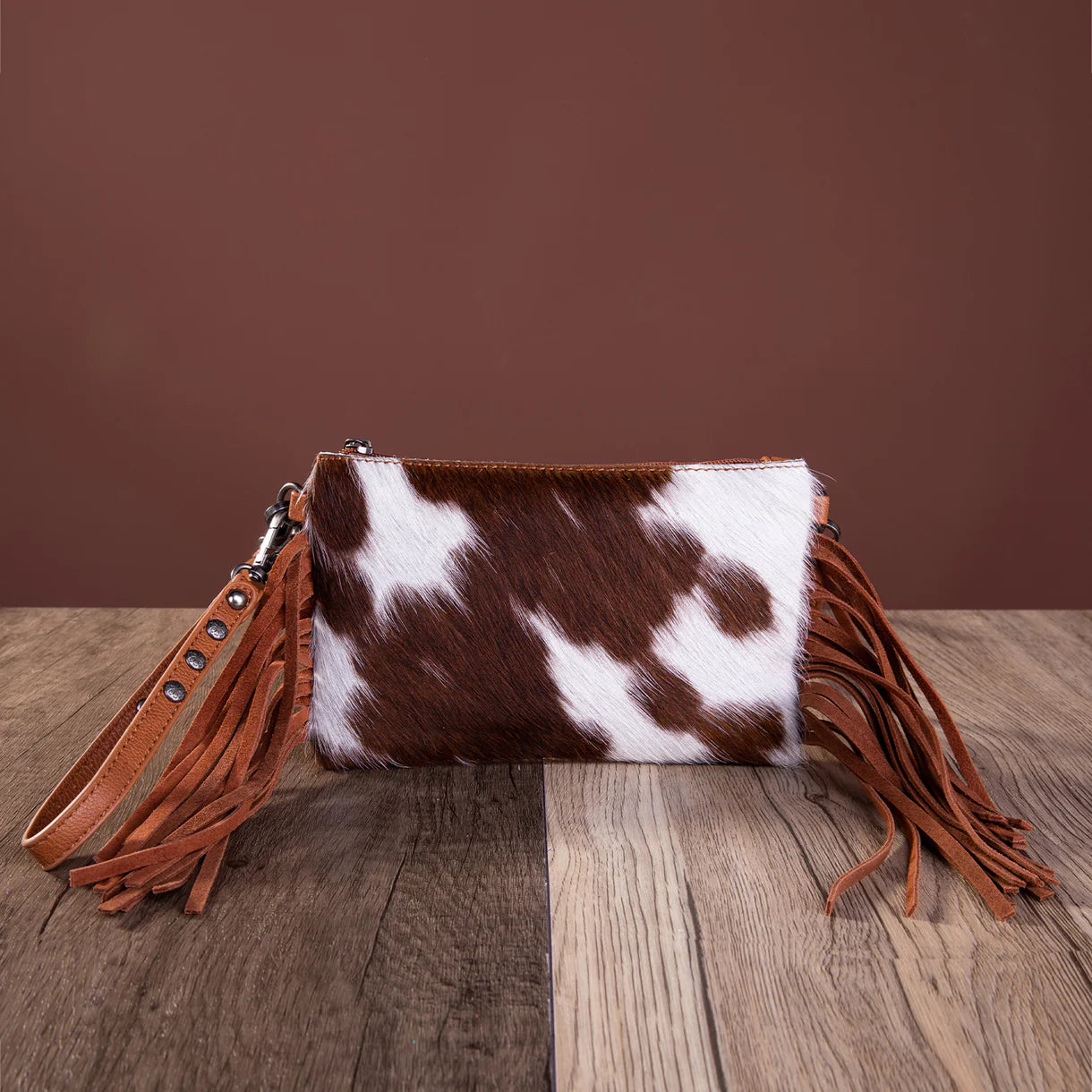 Montana West® Hair-On Collection Clutch/Crossbody MW1219-181BR