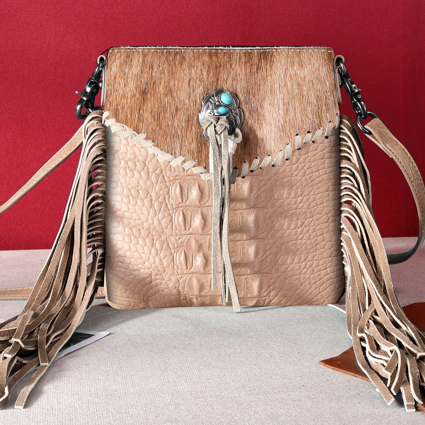 Montana West® Hair-On Collection Crossbody MW1268-8360TN