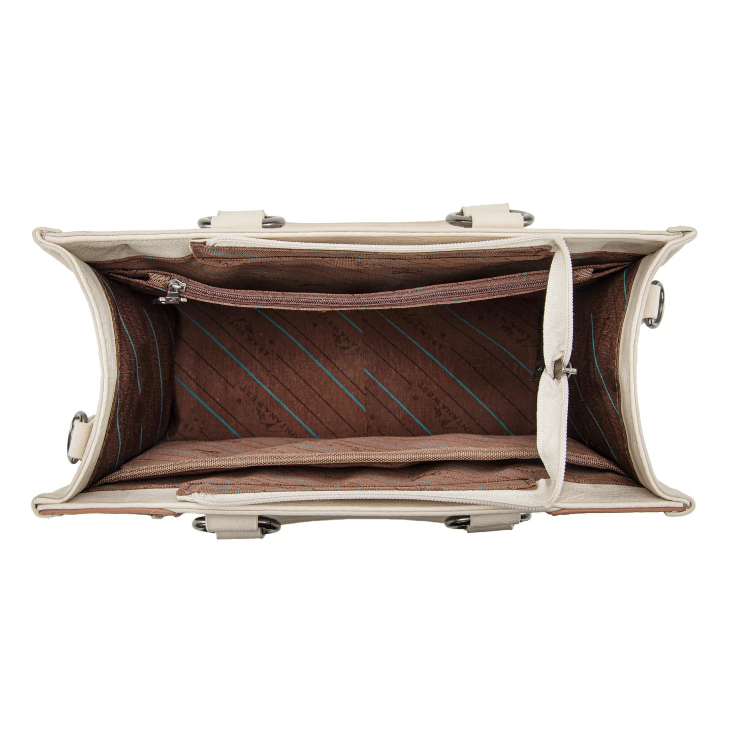 Montana West® Tooled Concho Tote/Crossbody Beige MW1339-2002BG