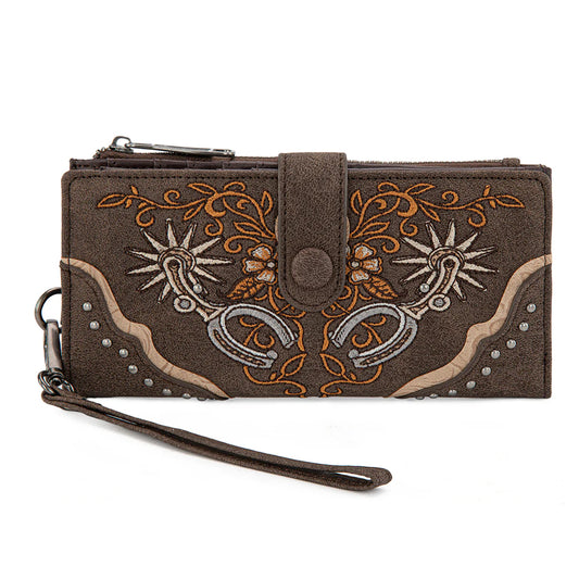 Montana West® Embroidered Collection Wallet Coffee MW1352-W2000CF