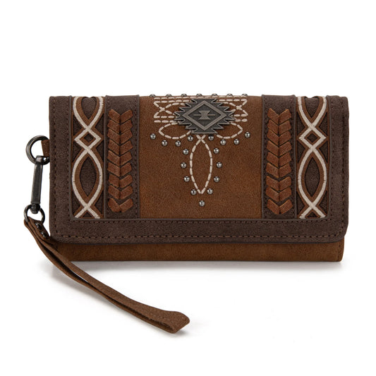 Montana West® Cut-Out Embroidered Collection Wallet MW1325-W018BR