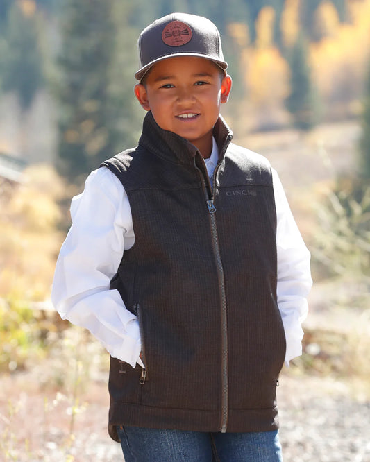 Cinch® Boy's Brown Bonded Vest MWV5160003
