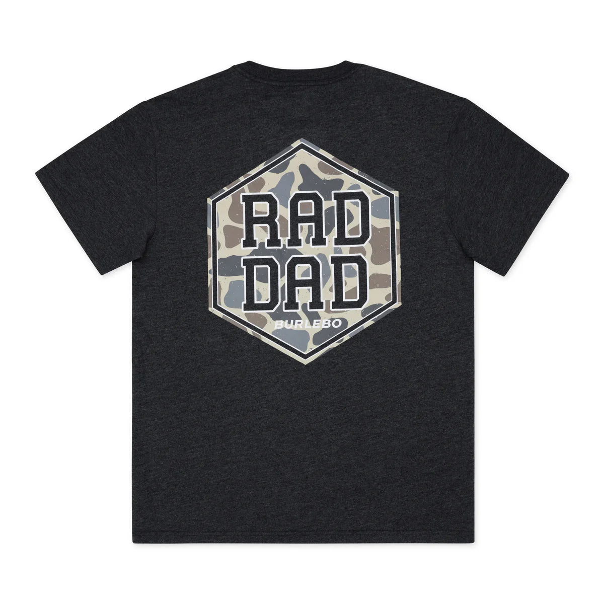 Burlebo® Men's Short Sleeve Tee Rad Dad - Heather Black RDDC-SS-HB