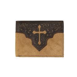 Nocona® Men's Bifold Wallet Cross Embossed Tan N5413708