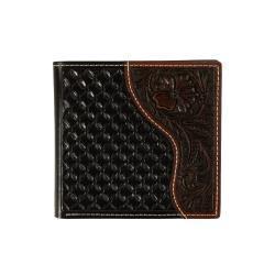 Nocona® Men's Large Bifold Floral Overlay Brown N500046902
