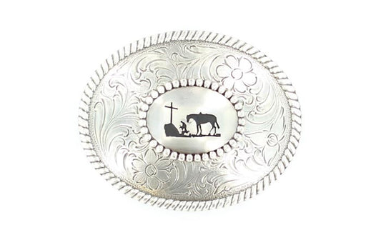 Nocona® Oval Cowboy Prayer Buckle 37056