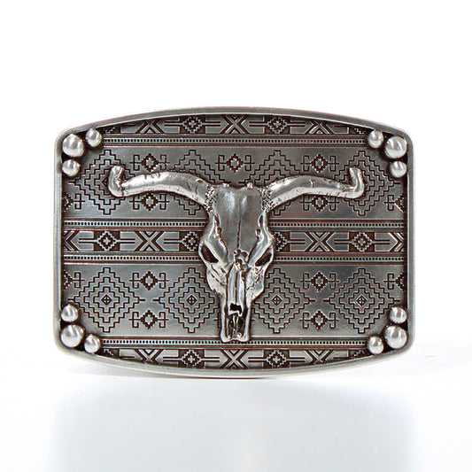 Nocona®  Rectangle Bull Skull Buckle 37716