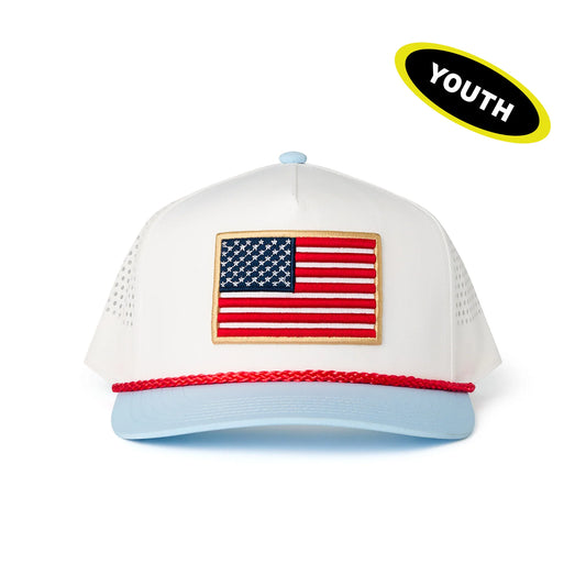 Burlebo® Youth Performance Ballcap Old Glory Y-PC-OGLORY